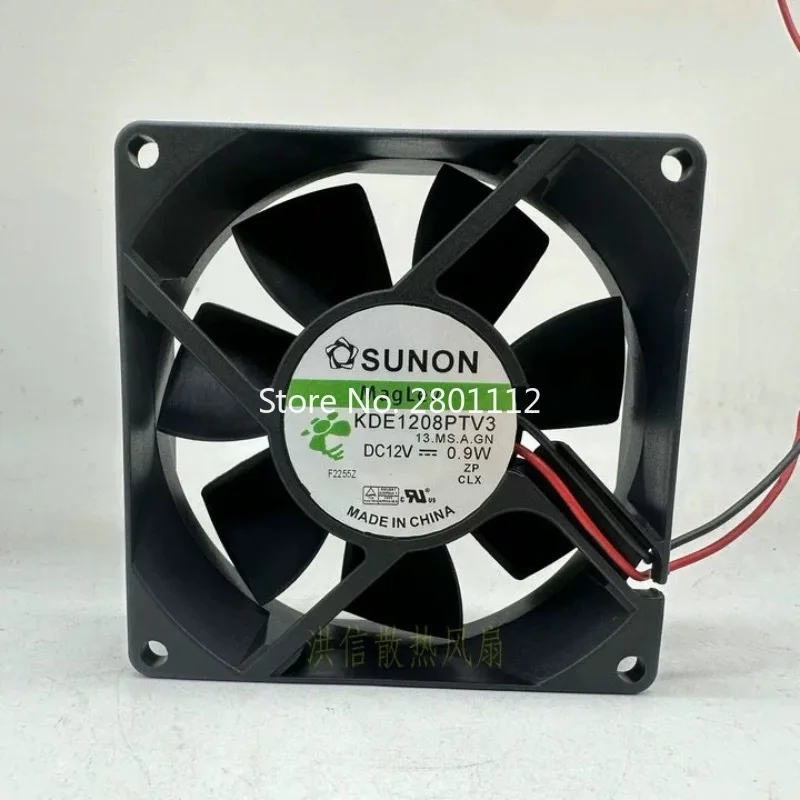 New Cooler Fan for SUNON 8025 KDE1208PTV3 DC12V 0.9W Cooling Fan 80*80*25MM