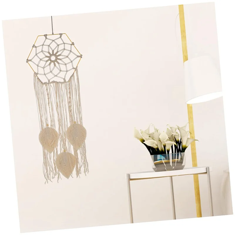 ABKO-Dream Catcher Frame Grinalda de Casamento 10 Pcs Decoração Dourada Peça Central Suprimentos Hexagonal
