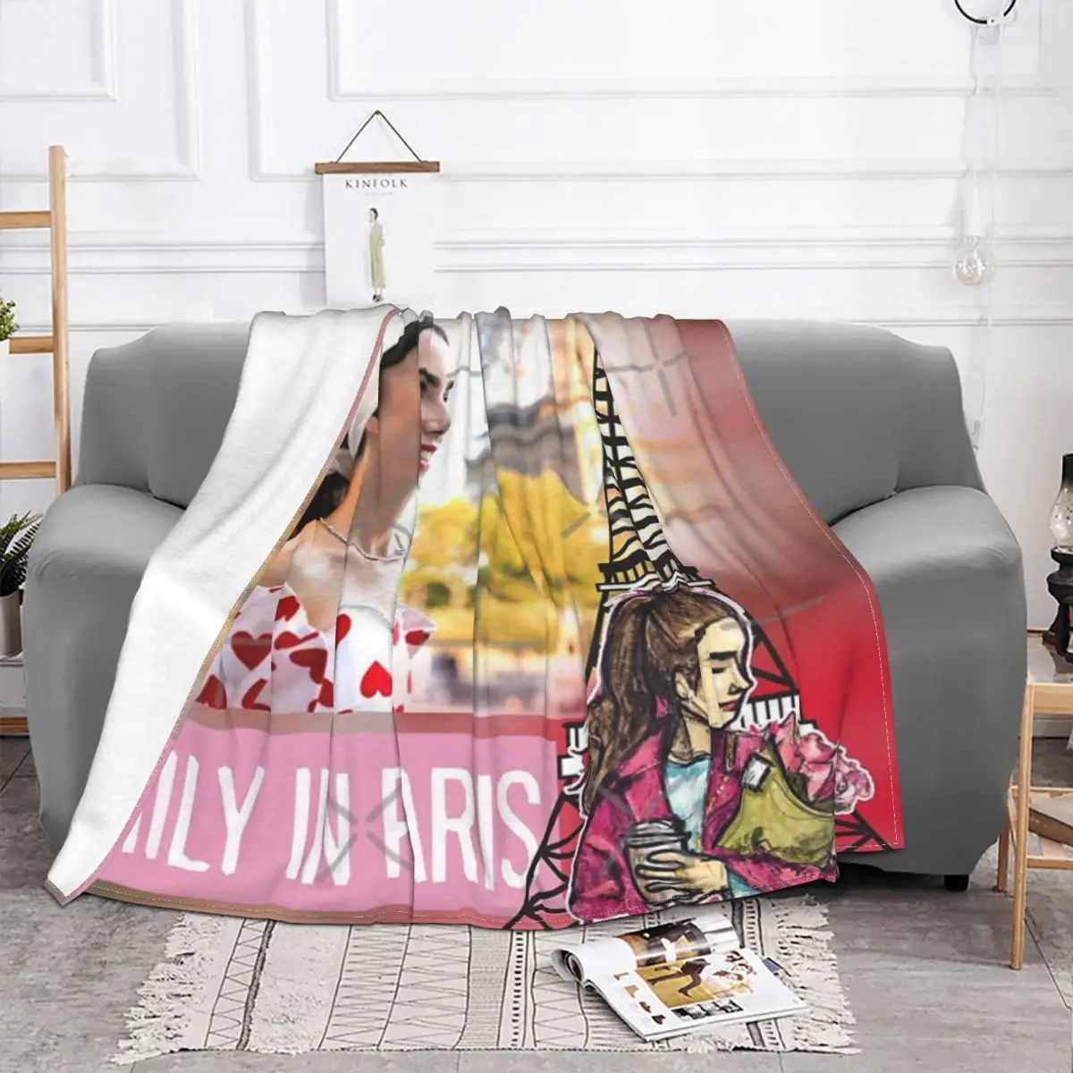 Emily In Paris Blanket Bedspread On The Bed Outdoor Soft Bed Blanket