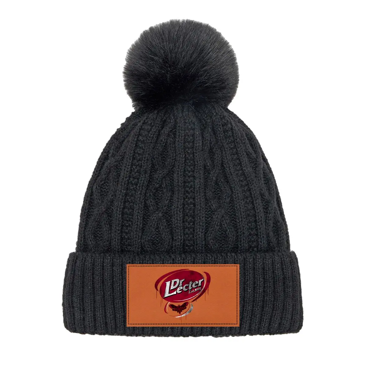 

Теплая вязаная шапка с помпоном Dr. Lecter Edge для пеших прогулок, катания на лыжах, спорта на открытом воздухе