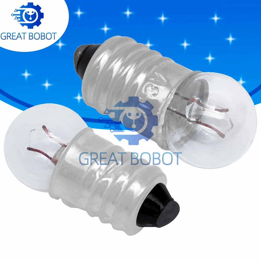 1PC 0.3A Small Incandescent Bulb: 1.5V/2.5V/3.8V/6V for Physics Class Student Electrical Experiments