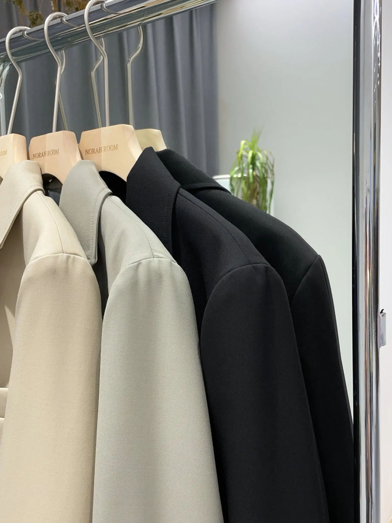 

Nok Xiaola подлинный бренд MAJ Simple Ele Suit Jaet Commute Sle Long Sve с застежкой на одной пуговице, чистый цвет