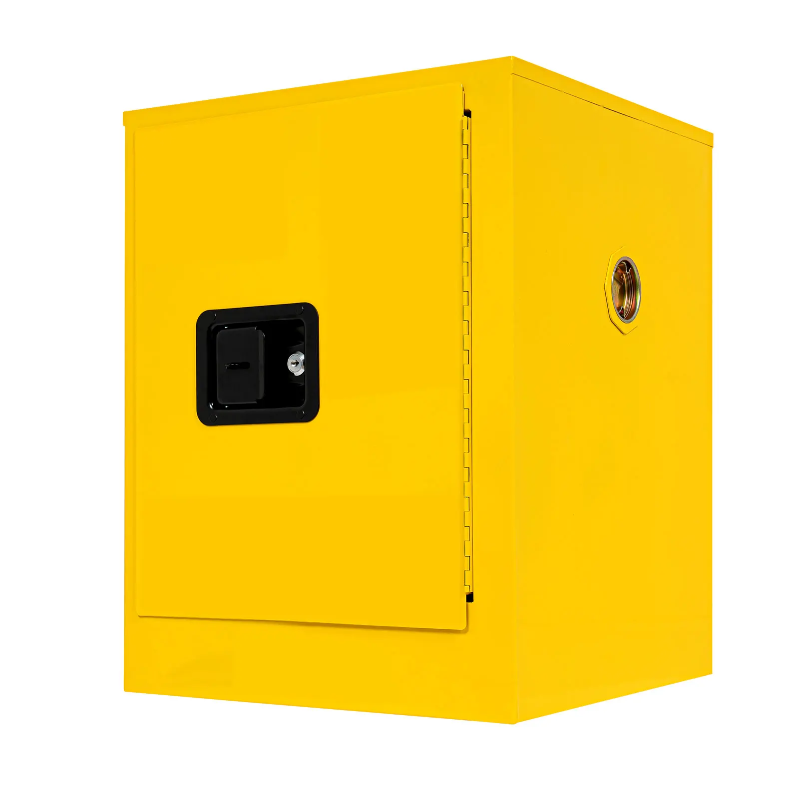 Yellow 4 Gallon Fireproof Safety Storage Welded Cabinet Bin Flammable Liquid Storage Cabinet Adjustable