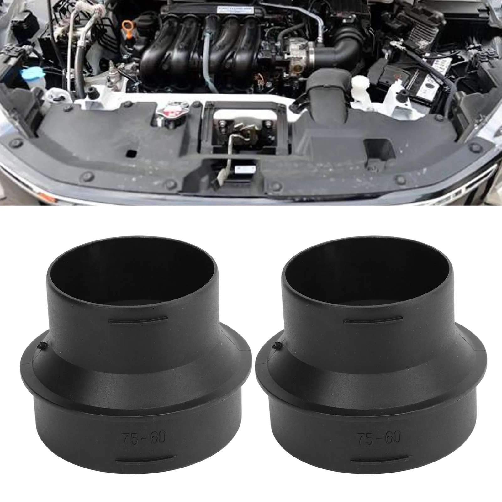 1 пара адаптеров для стояночного обогревателя, трубка от 60 до 75 мм, соединительный соединитель для труб обогревателя для разъема канала обогревателя Webasto