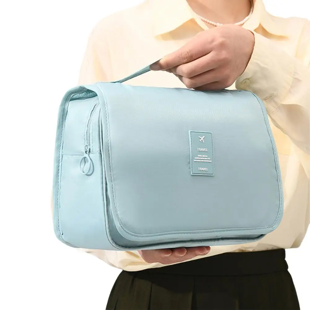 

Водонепроницаемая дорожная косметичка-органайзер для туалетных принадлежностей, высококачественная женская сумка-несесер для ванной комнаты с крючком, сумка для хранения с крючком