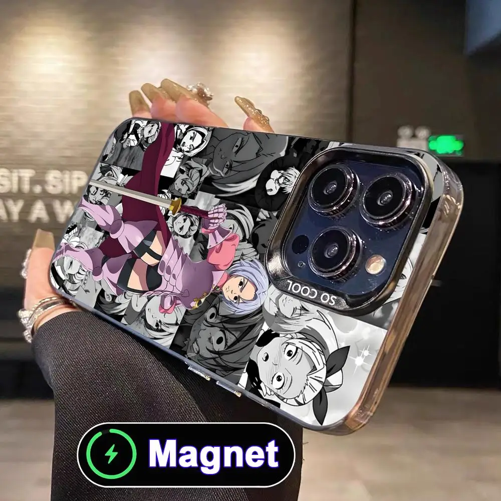 

Seven Deadly Sins Jericho Phone Case for iPhone 17 16 15 14 13 12 11 Air Pro Max Plus Colorful Silver Magnet Cover