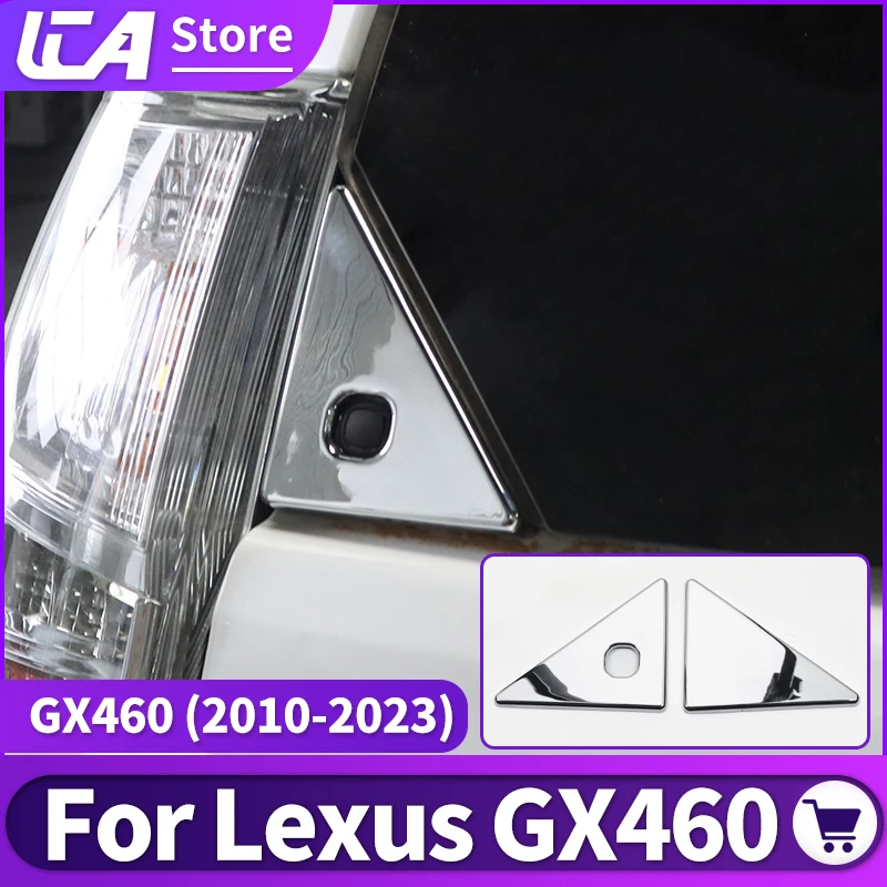 

For Lexus GX460 2010-2023 2022 2021 2020 2019 2018 Rear Window Triangle Sequins GX 460 Chrome Exterior Modification Accessories