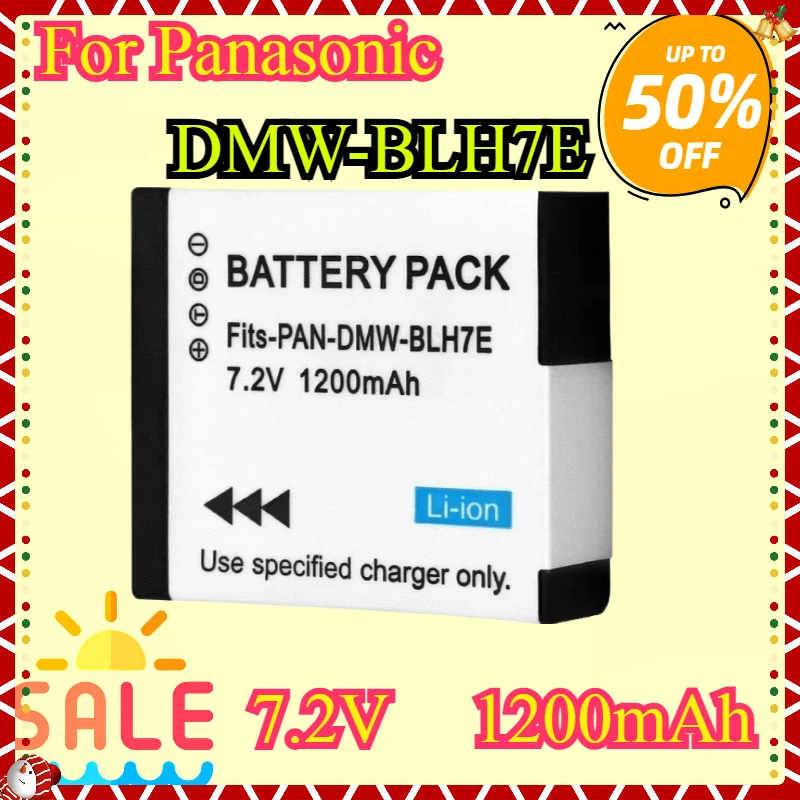 

DMW-BLH7E Battery 1200mAh DMW-BLH7 DMW-BLH7PP Rechargeable Batteries For Panasonic Lumix DMC-GM5 DMC-GF7 DMC-GF8 Camera Battery