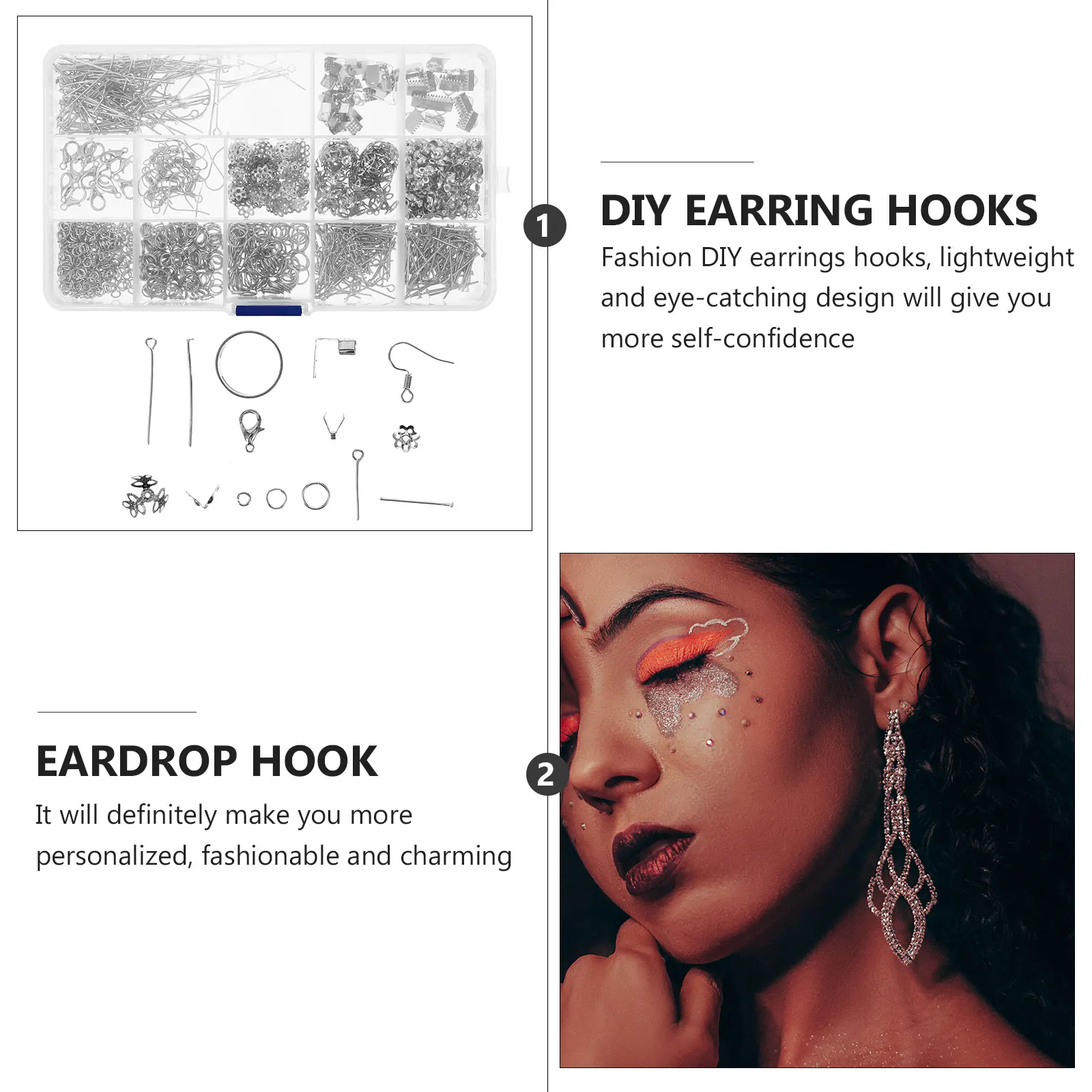 

Key Ear Hook Jewelry Earring Hooks Making Small Tools Silver Findings and Supplies Travel