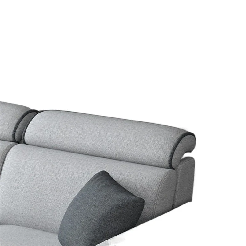 أريكة قماش بتقنية جديدة، شقة بسيطة الحجم قابلة للطي على شكل حرف L