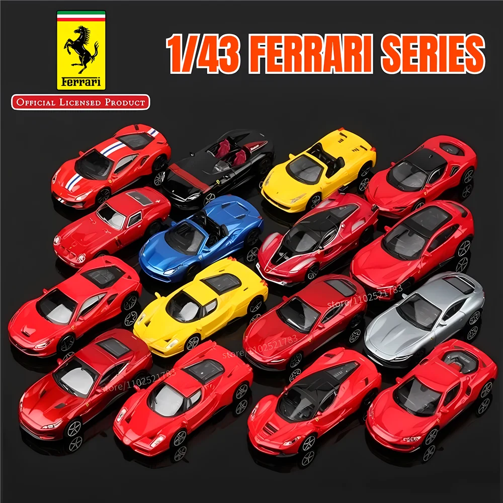 Bburago 1:43 Ferrari Laferrari Aperta Replica Car Model Official License 458 488 Diecast Miniature Art Boutique Xmas Kid Boy Toy