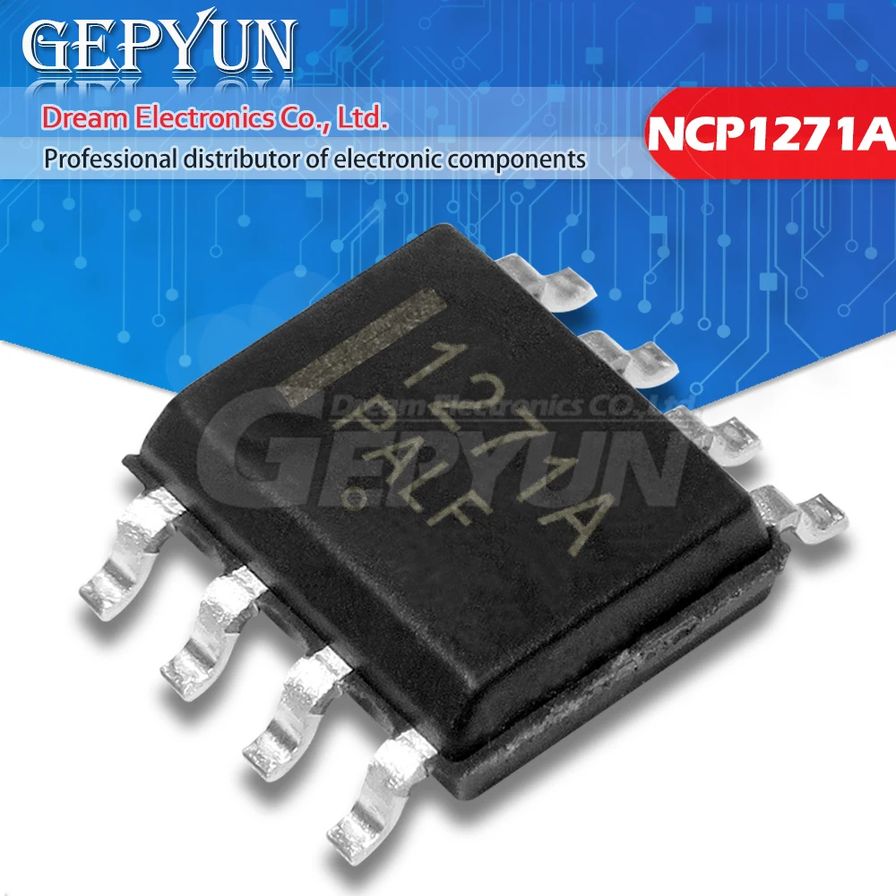 5 piezas NCP1271 SOP8 NCP1271A SOP NCP1271ADR2G SOP-8 1271A SMD NCP1271D65R2G NCP1271D65
