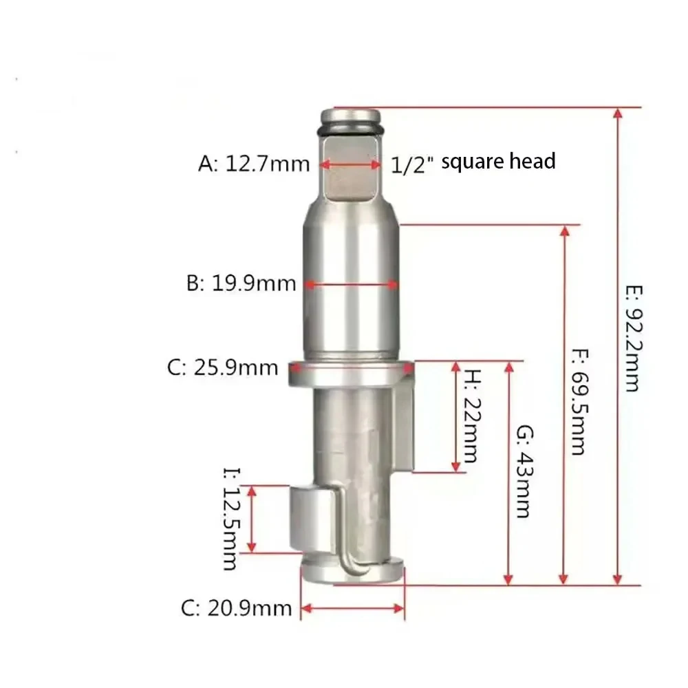 

Pneumatic Tools Air Impact Wrench Anvil Driver Spindle Axis Hammer Block Repair Parts