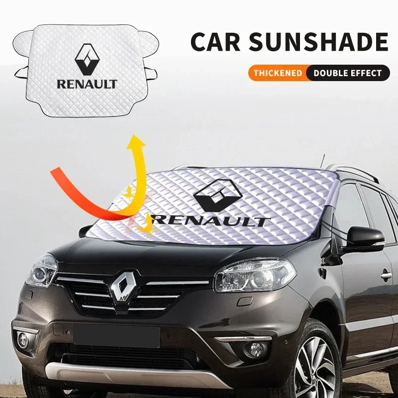 

Winter Car Snow Shield Shade Front Windshield Anti-frost Antifreeze Sunshade Cover Sun Shade Protector For Renault Accessories