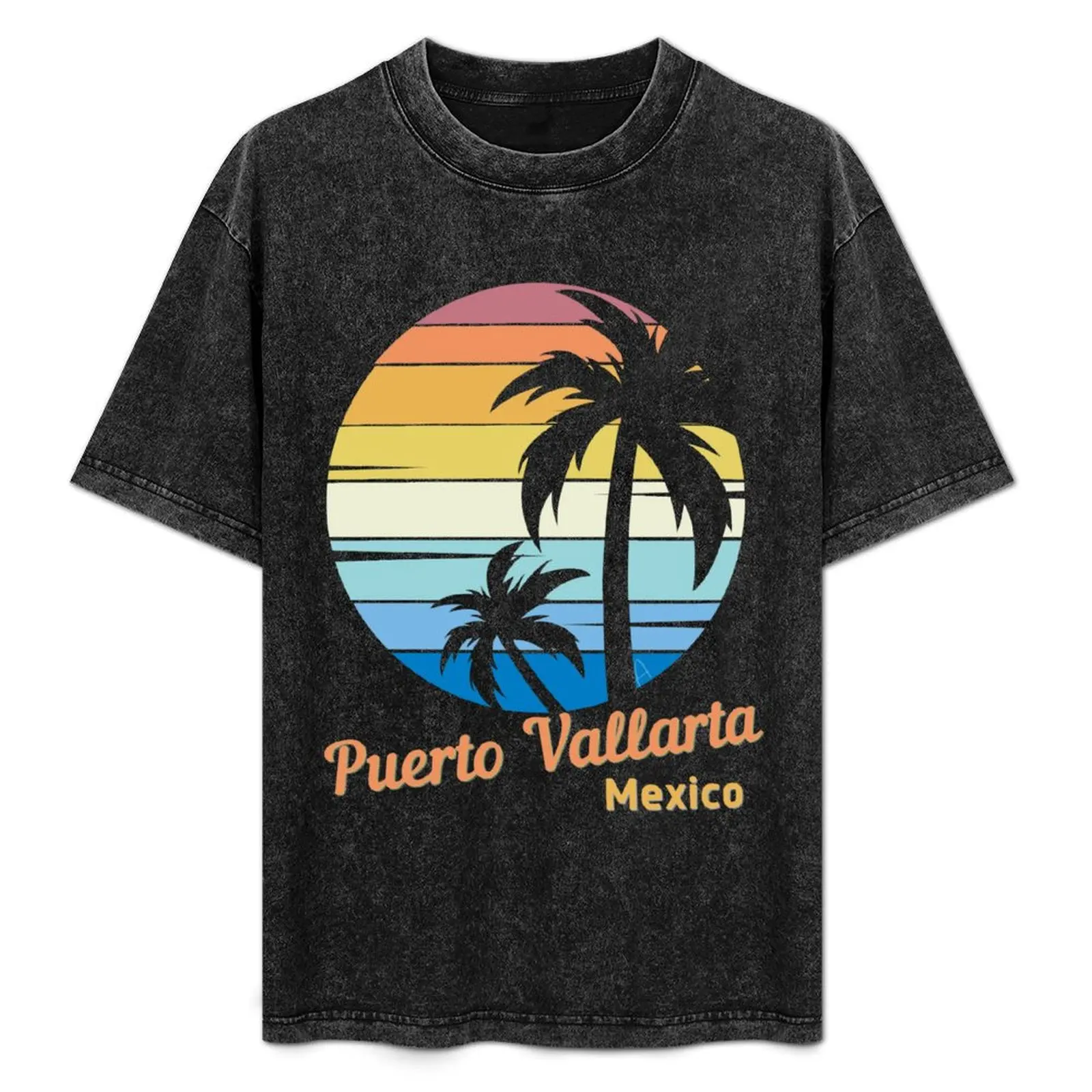 Camiseta de Puerto Vallarta, Atardecer en Puerto Vallarta, Amanecer en Puerto Vallarta México, Estilo de Vida Playero, Olas del Océano, Vacaciones Tropicales