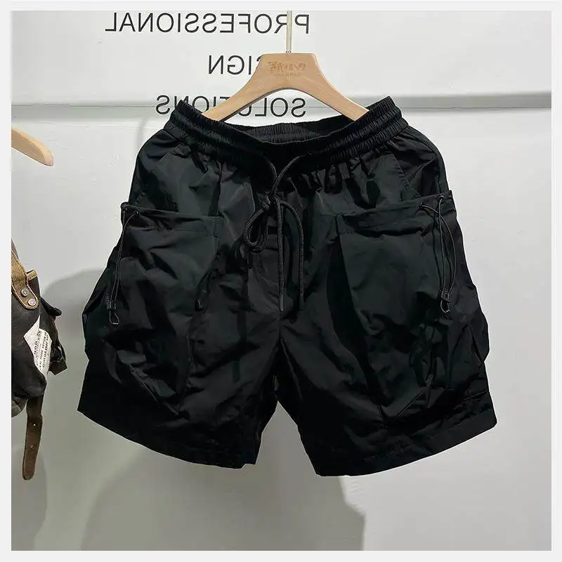 

High-End Men's Workwear Shorts Summer 2026 New Style Lantern Pants Large Pocket Five-Quarter Length Casual Youthful Polyester...