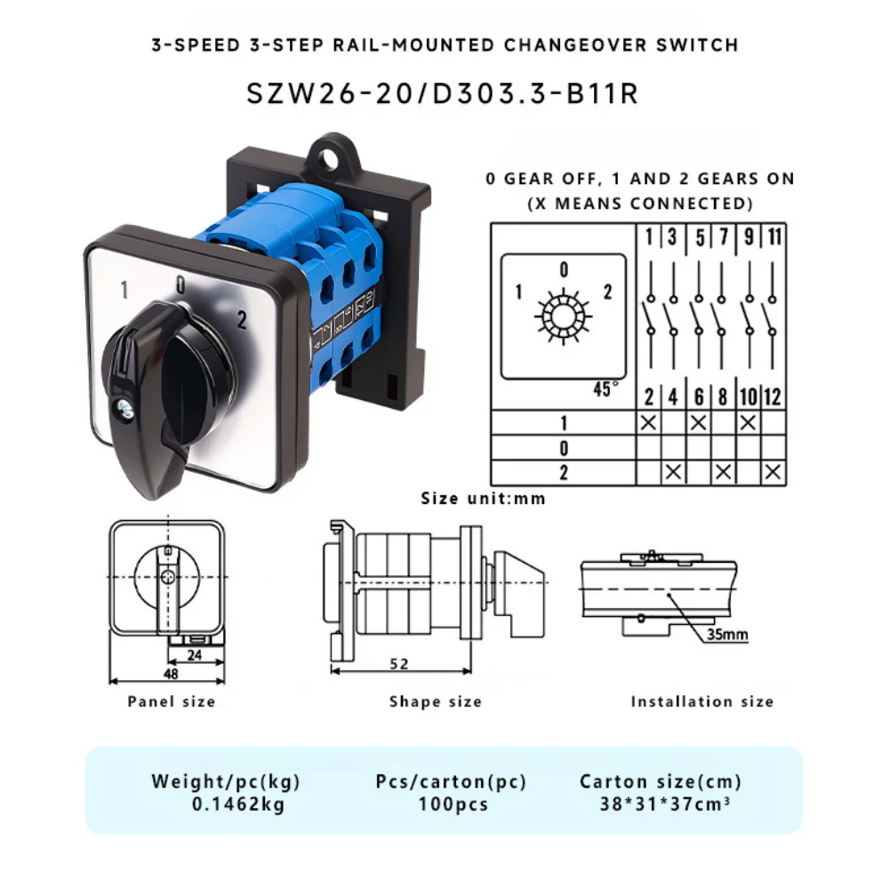 3-position-switch-as-show-changeover-switch-3-tier-terminals-20a-rated-current-4-sections-design-flame-retardant-shell