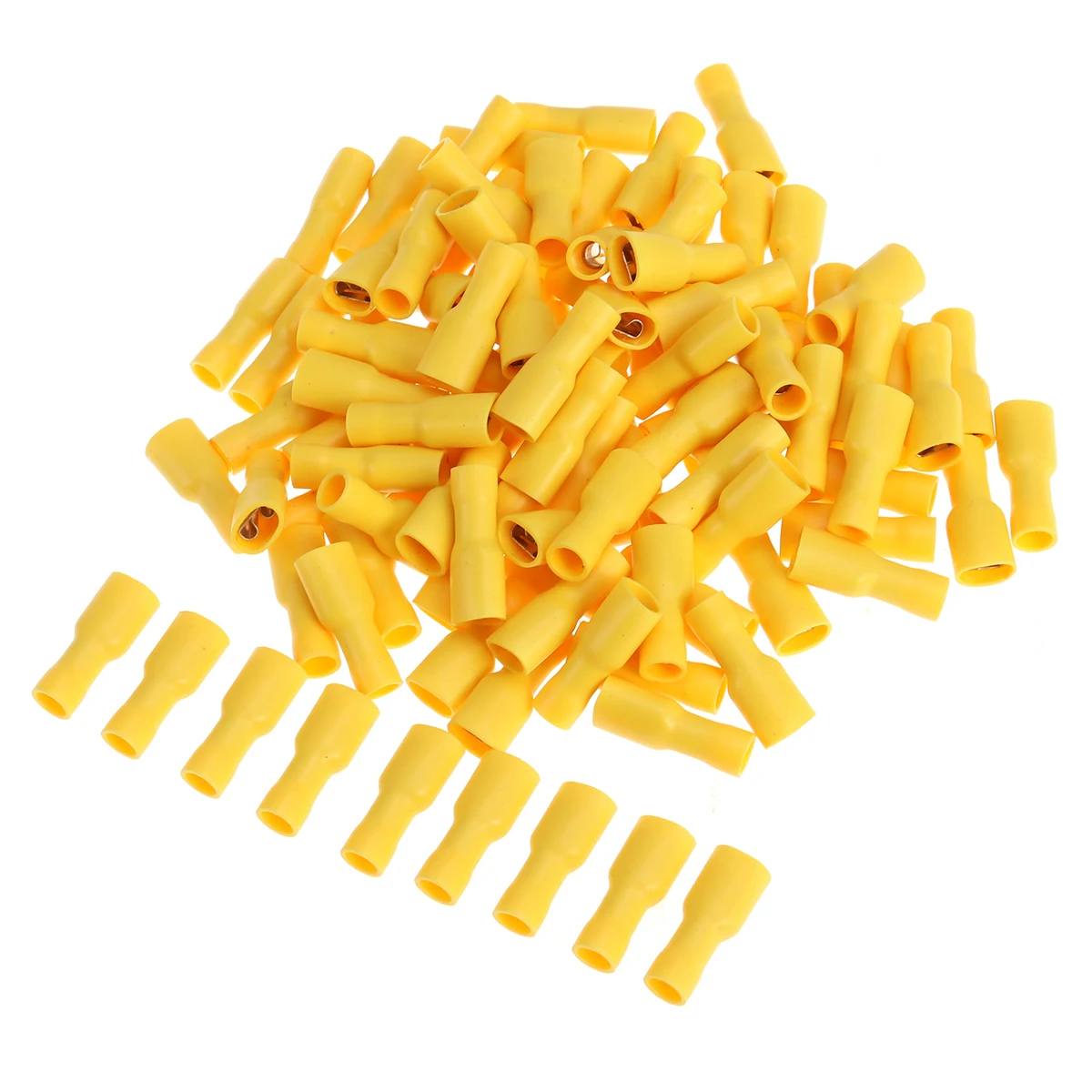 

Cold Press Terminal Slot Base Female Insulated Wire Crimp Connector Set Lightweight Corrosion Resistant Waterproof for 2.5mm