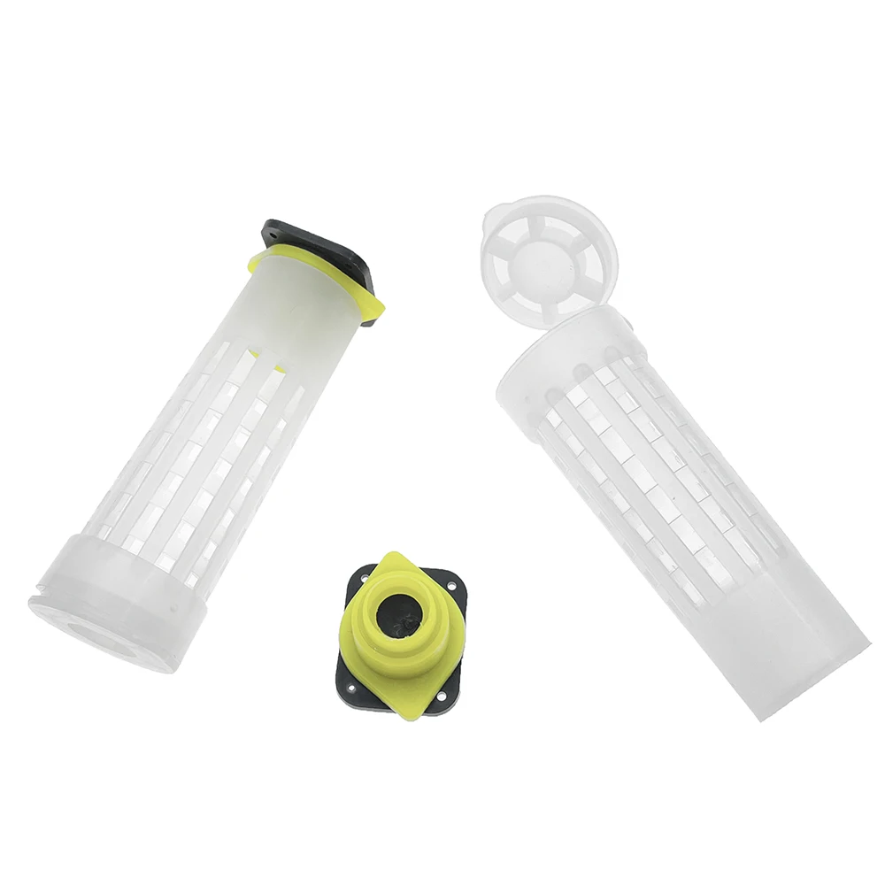 100PCS/150PCS/180PCS/200PCS Queen Hair Roller Cage Plastic Protector Cell From Bite For Hatch Breeding Nicot Beekeeping Tools