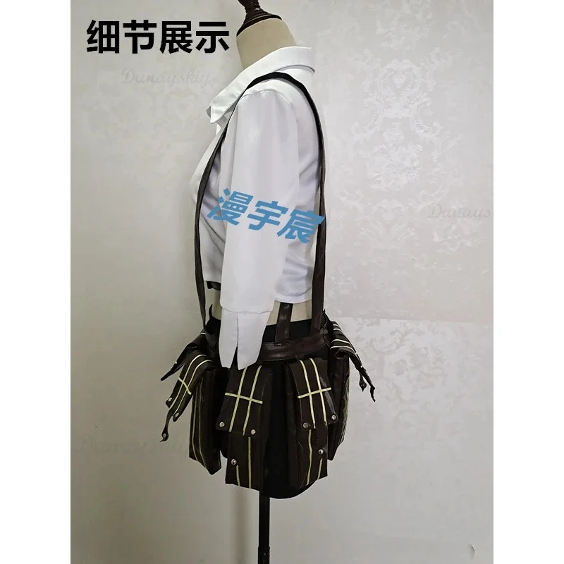 CyDMC-Peluca de disfraz para mujer, falda de Mary Ann, Hunter del diablo, May Cry, peluca de juego de rol, uniforme de juego de Anime para Carnaval y Halloween