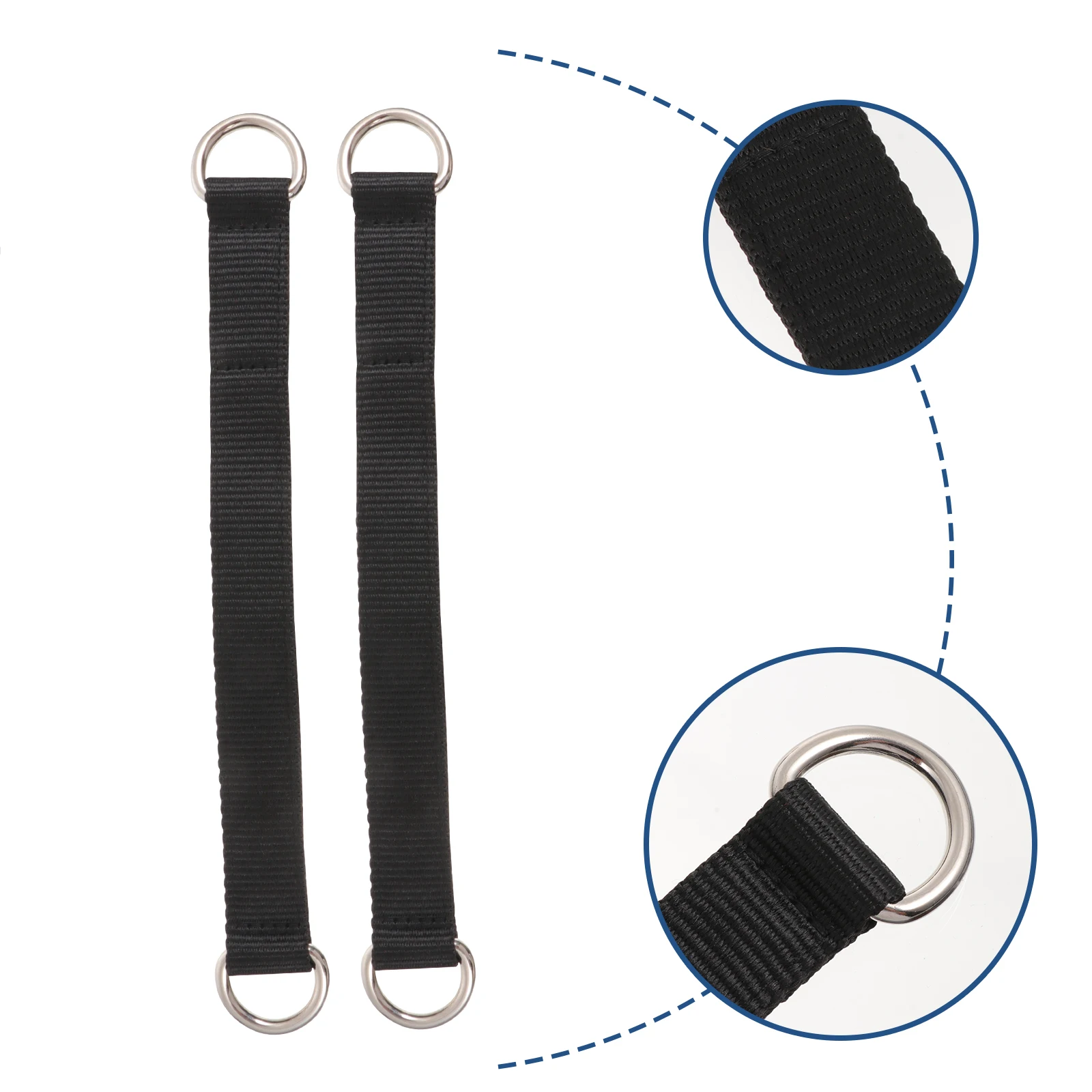 

2pcs Black Fitness Horizontal Bar Straps Lightweight Gym Equipment Forearm Grip Strength Training Multipurpose Nylon Exercise