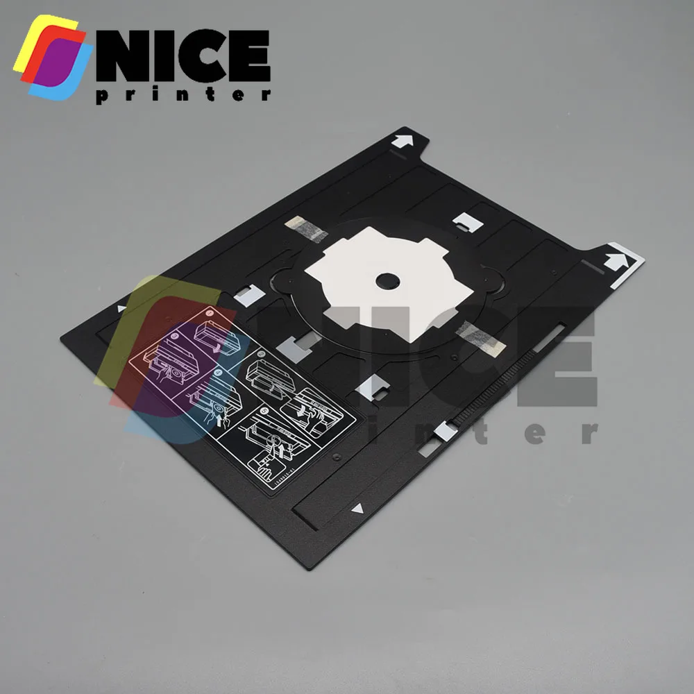 CD DVD Printing Tray support for Epson R1900 R2400 R2000 R2880 R3000 G800 1400 1410 R800 G800 P600 P607 P608 R800 1390 Printers