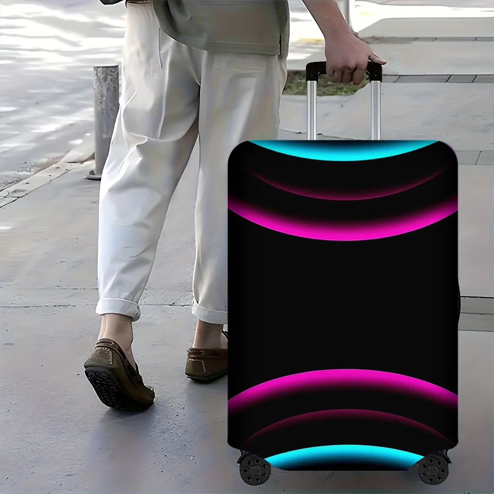 1-Piece Abstract Printed Luggage Cover for Luggage Sizes 18 – 32 Inches; Dust and Elastic Travel Accessories to Effectively Prot