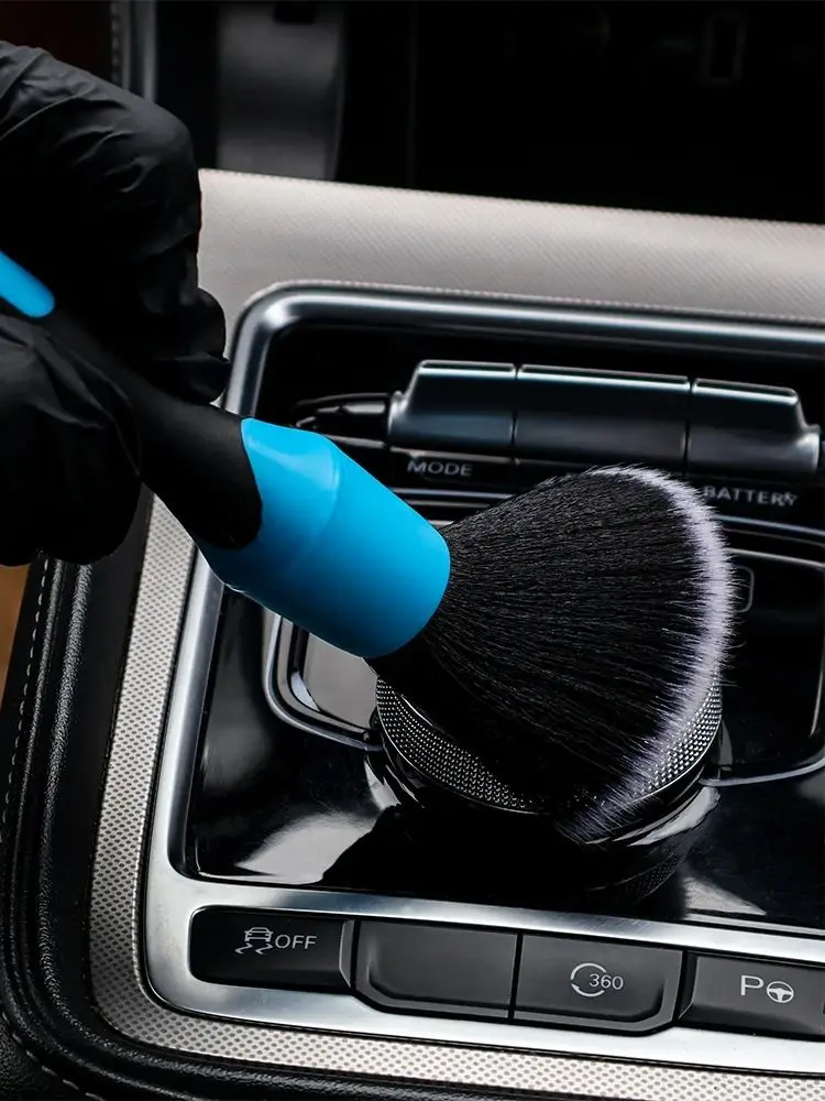 AUTOBRIGHT 3-delige auto-interieur schoonmaak afstofborstelset grote zachte borstel medium varkenshaar borstel kleine polypropyleen borstel - afbeelding 2