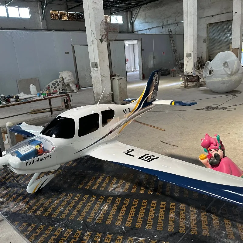 Fiberglass aircraft model drone model resin fiber model exhibition hall shopping mall