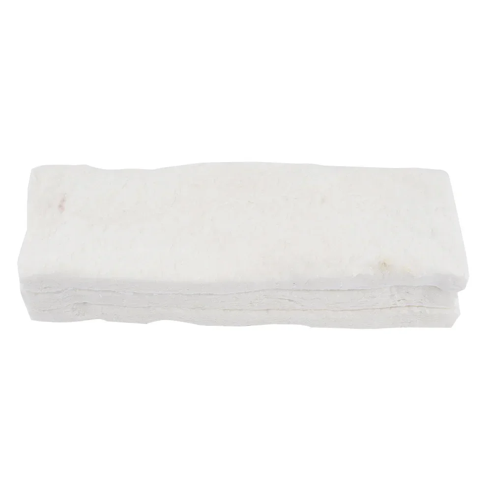 New Ceramic Sponge Fiber Blanket White 1206 ℃ 30*10*1.5cm/2.5cm 3pc Ceramic Fiber Blanket Firplace Safety Bio Fire Wool Sponge