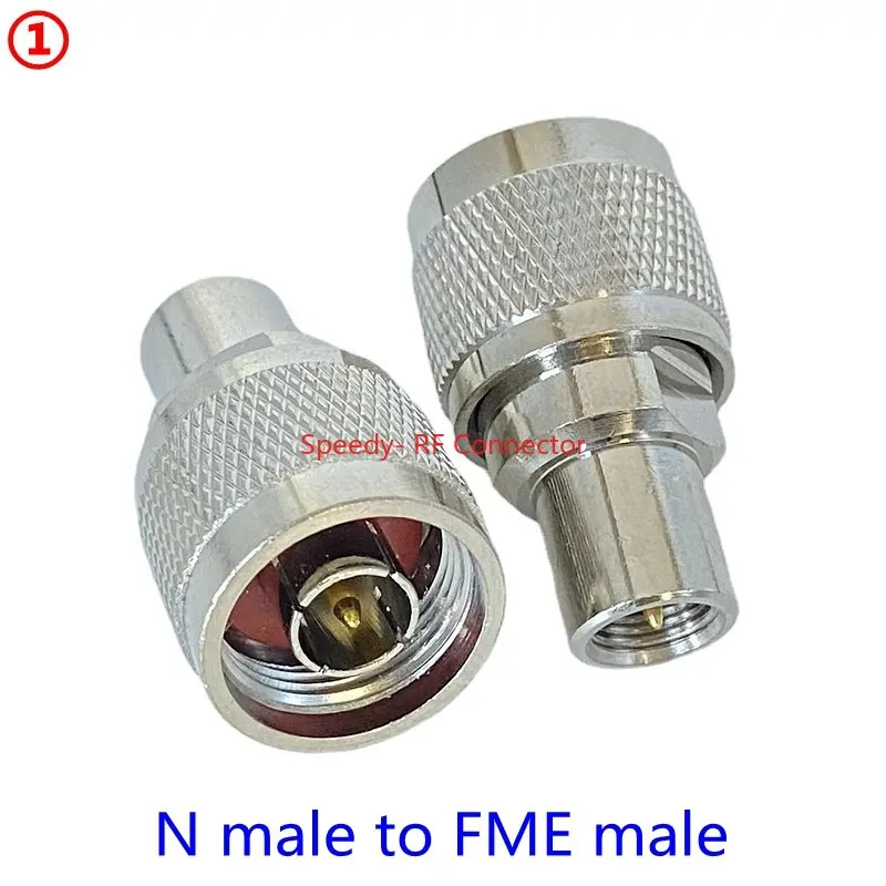 1Pcs N Type Male Female To FME Male Female Straight Connector L16 N To FME Male Female Coax Adapters Fast Delivery Brass Copper