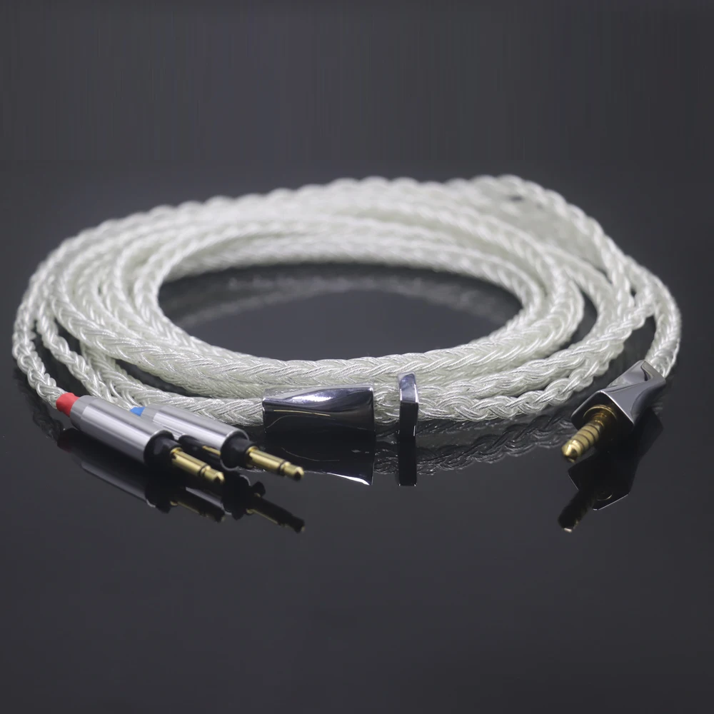 HIFI 16 Core Pure Silver For Final SONOROUS IV VI VIII X Headphone Balance Cable 2.5/3.5/4.4mm Headset Wire