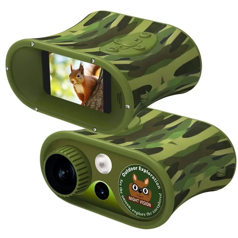 Binoculars DT-15  Night Vision Telescope 3W/850nm IR LED 48MP 4X Optical 8X Zoom 2.4'' IPS screen  for Camping all dark:150-200M