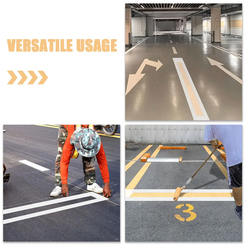 Reusable Foldable Parking Lot Line Stencil Accurate Straight Template for Asphalt Concrete Pavement Spray Paint