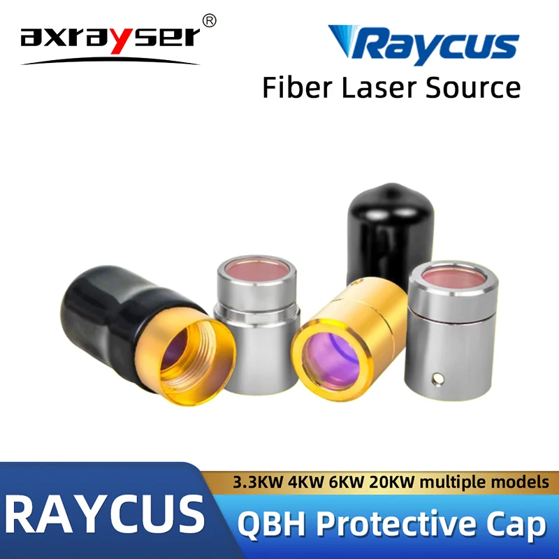 Raycus Original Output Protective Connector Lens 3300W 4000W 6000W QBH Protective Cap Fiber Optic Crystal For Laser Source