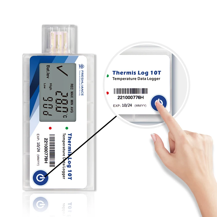 3PCS Freshliance Thermis Log10T Pharma Transport Single Use Temperature Data Logger