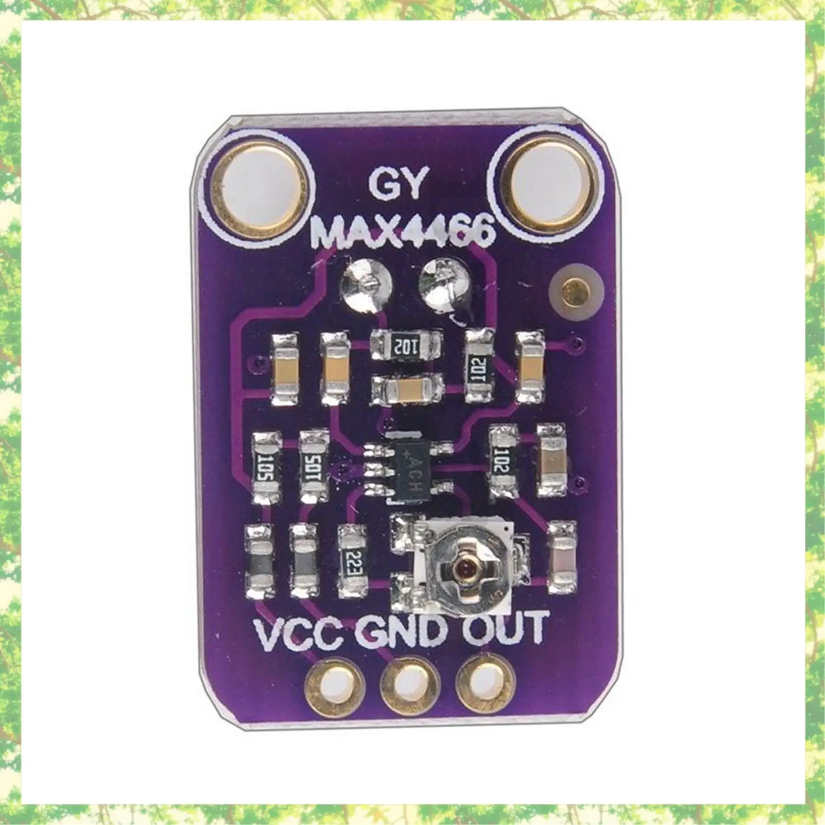 Smart-2X GY-MAX4466 가변 이득을 갖춘 일렉트릿 마이크 증폭기 센서