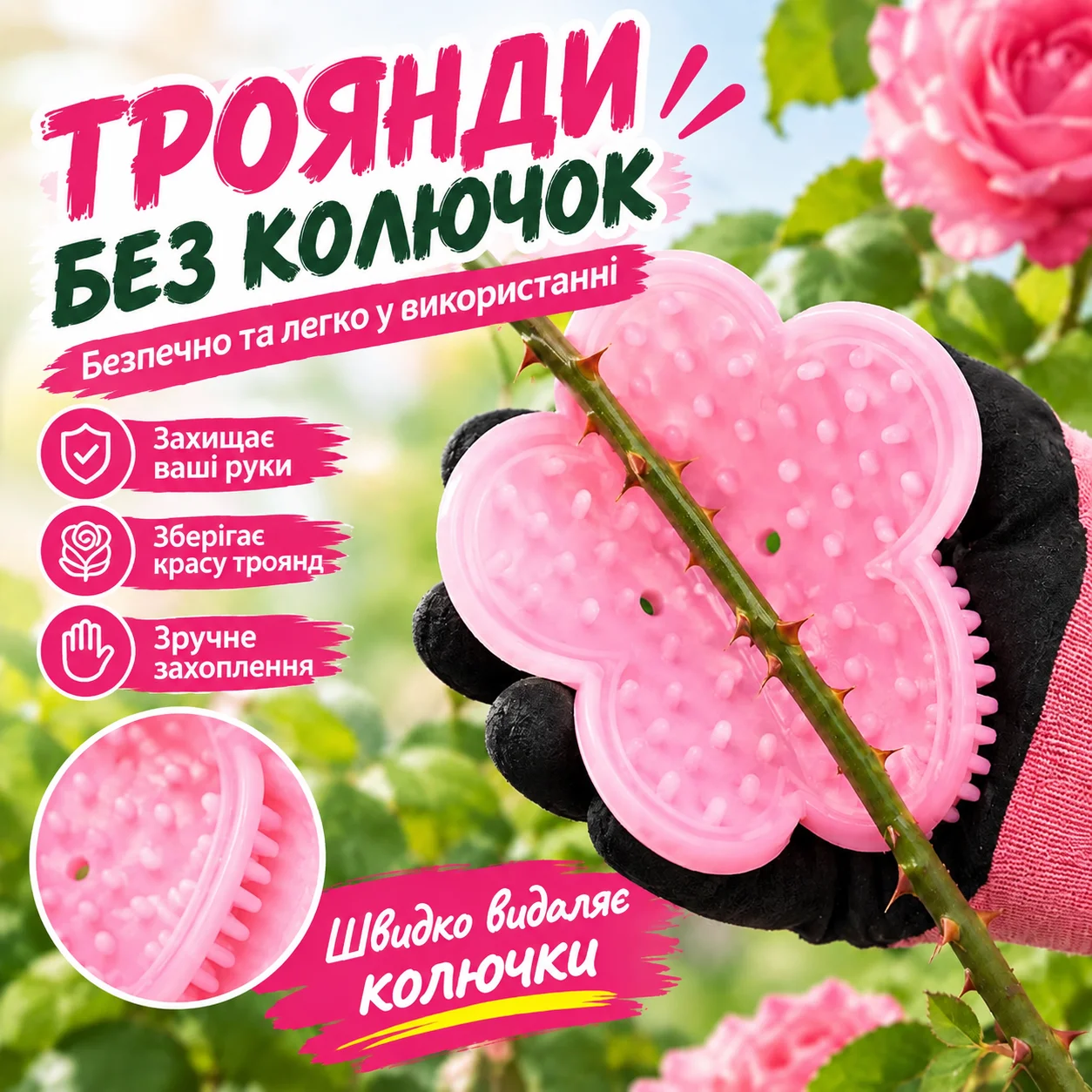 Rose Thorn Pliers Flexible Silicone Thorn Removal Tool For Flower Stem Stripping Home And Garden Supplies