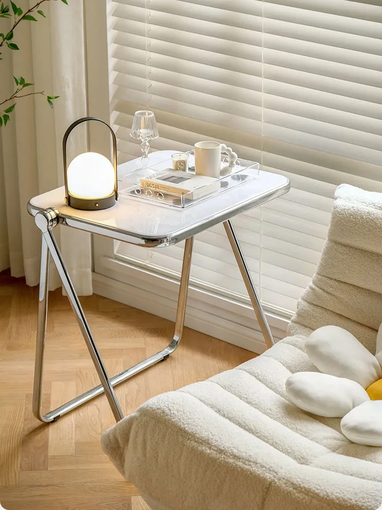 

Acrylic Folding Table Study Desk Chair Bedroom Bedside Table