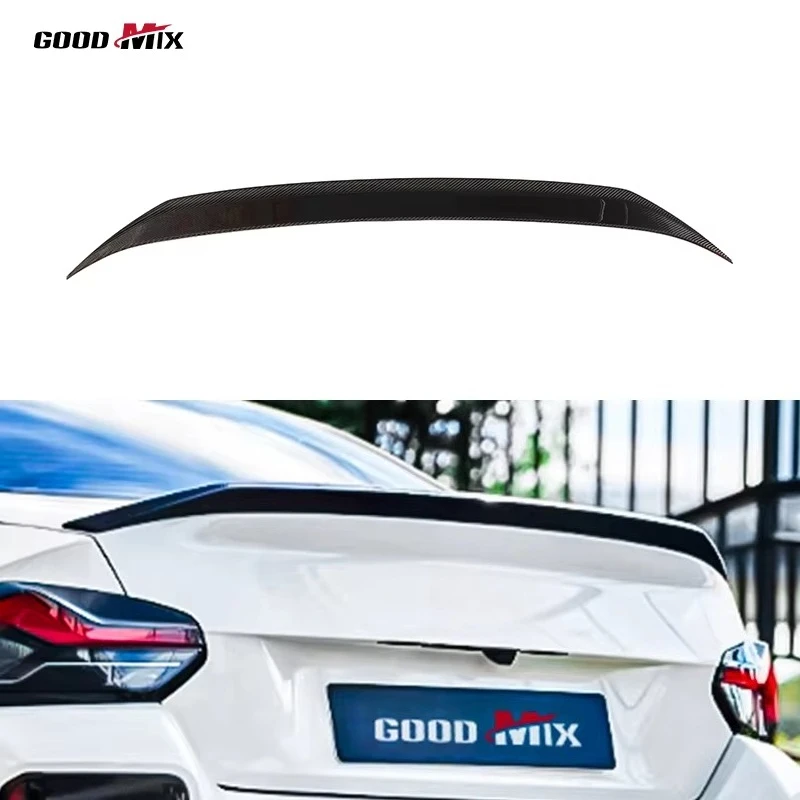 Paktechz Dry Carbon Fiber Rear Wing Trunk Duck Spoiler Body Kit Aero Part for BMW M2 G87 2023 -