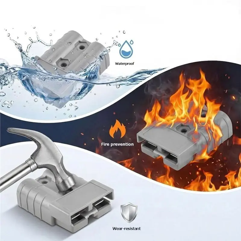 A97I-4PCS 120A 600V Battery Power Connector Battery Charging Connector High Current Quick Power Plug For Forklift Car RV