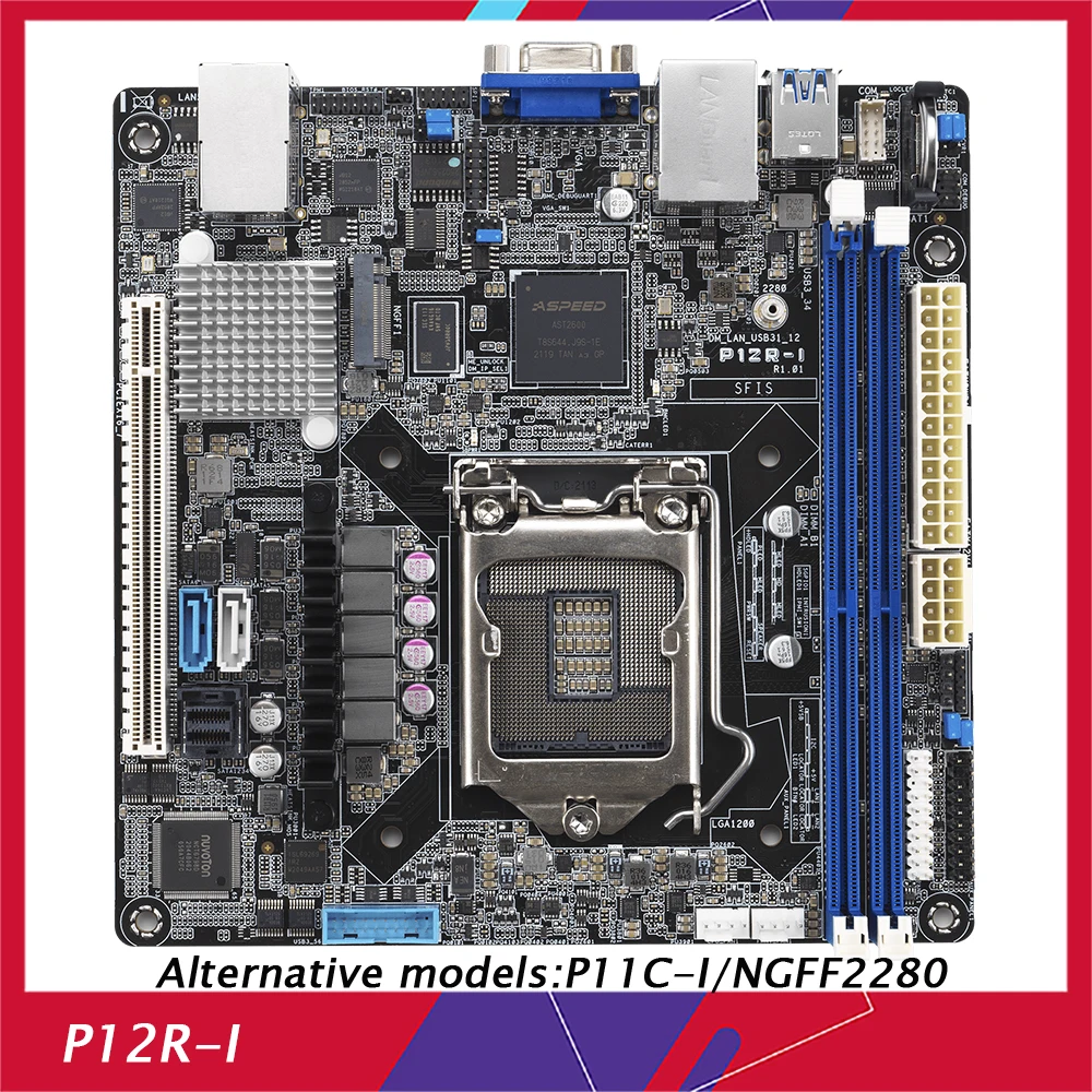 

Материнская плата для рабочей станции Asus Φ LGA 1200 Mini ITX, альтернативные модели: Φ/NGFF2280