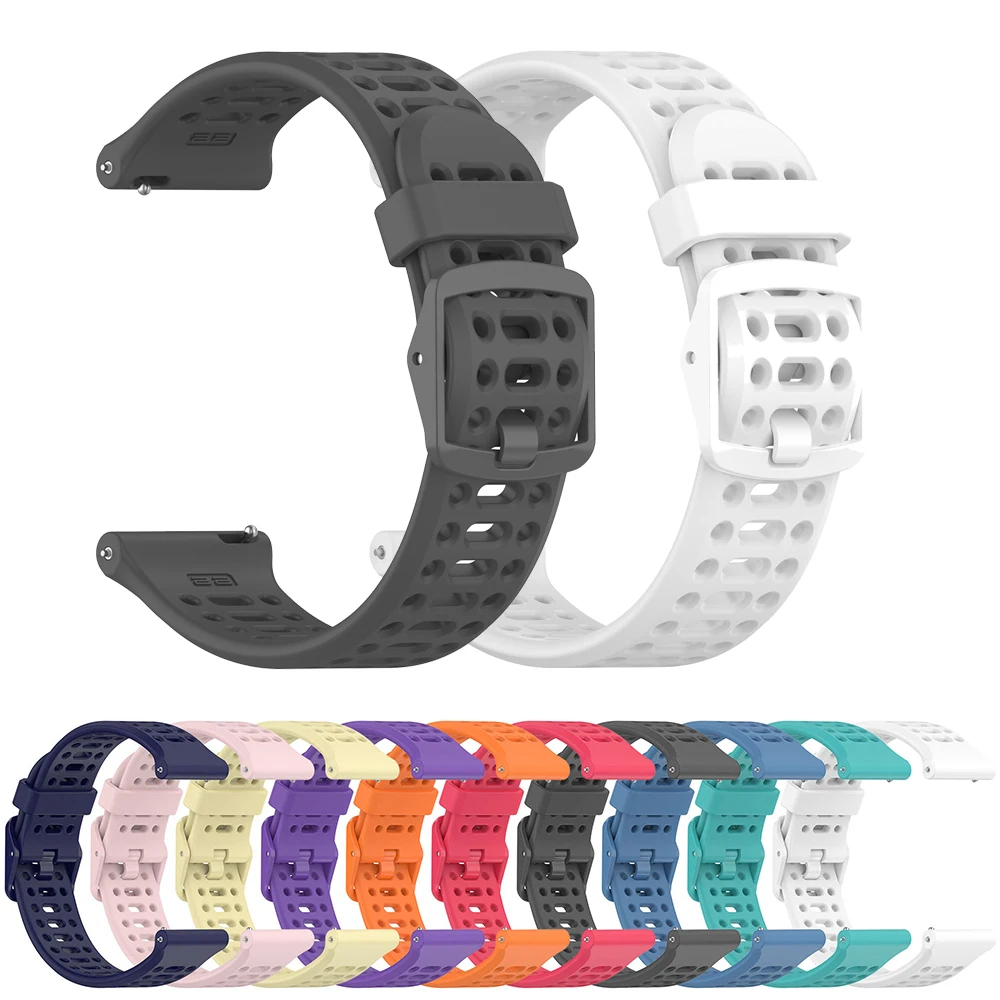 Watch Strap For Samsung Galaxy Active 1 2 40 44mm Band 20mm Silicone Bracelet Watchbands For Galaxy Watch 3 41 Accessories Bands