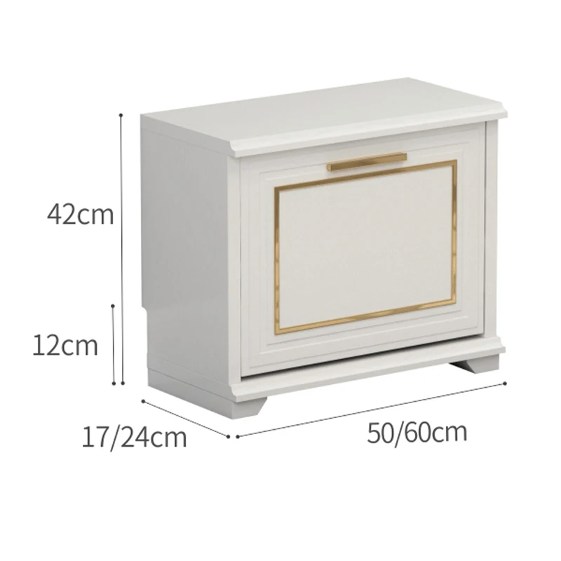 markii Nordic Luxury Home Stool Ultra-thin Tipping Bucket Change Shoe Cabinets Simple Modern Home Door Small Shoe Stool Furniture HY