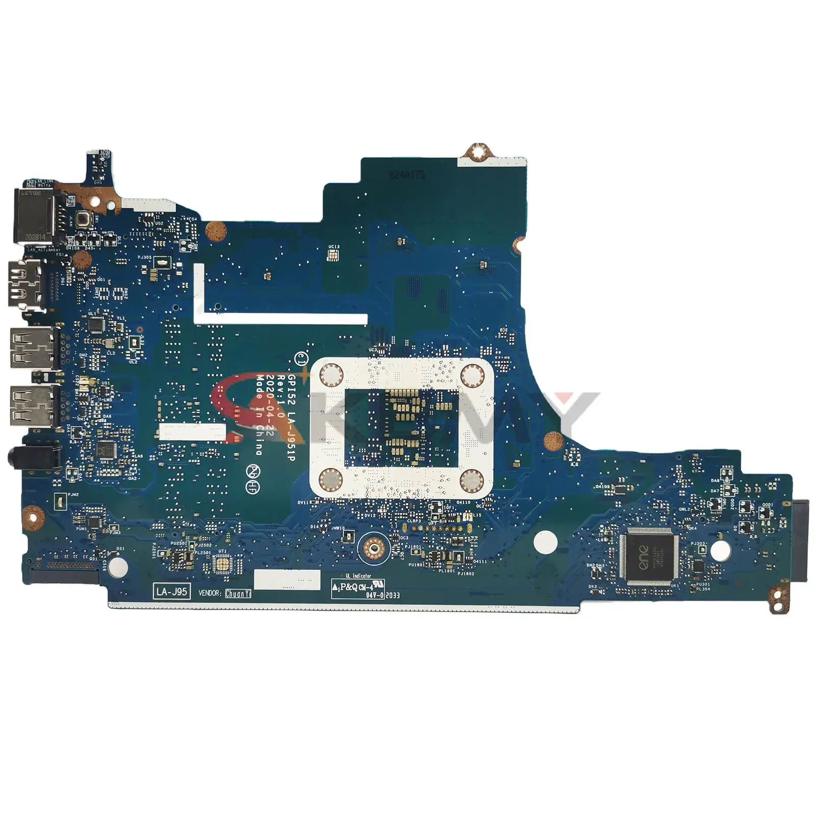 Motherboard para laptop HP, M17755-001, M17756-601, Motherboard para HP 15-DA 250 G7, GPI52 LA-J951P com CPU i3 i5 i7-10th Gen, DDR4 testado