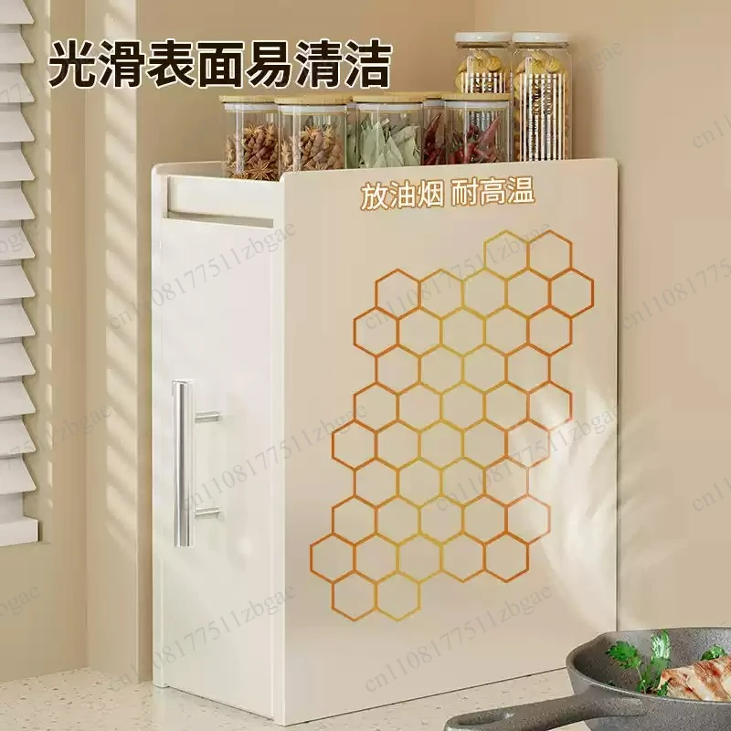 Narrow Dust‑Proof Wrought Iron Storage Organizer, Pull‑Out Design Countertop Seasoning Rack for Kitchen Spice Storage