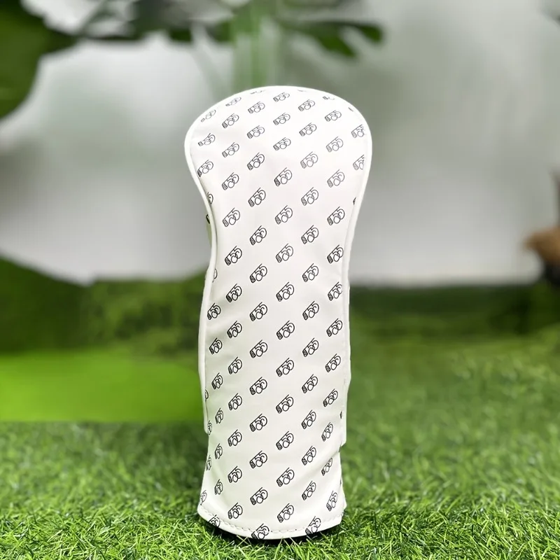 Fashionable and Minimalist Golf Club Head Cover - Dustproof and Durable Protective Cover, White Design, Golf Accessories view 4