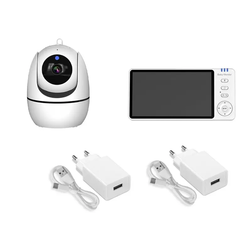 ABUL-Video Baby Monitor 2.4G 355° Surveillance Cameras With Temperature Display Screen Smart Home
