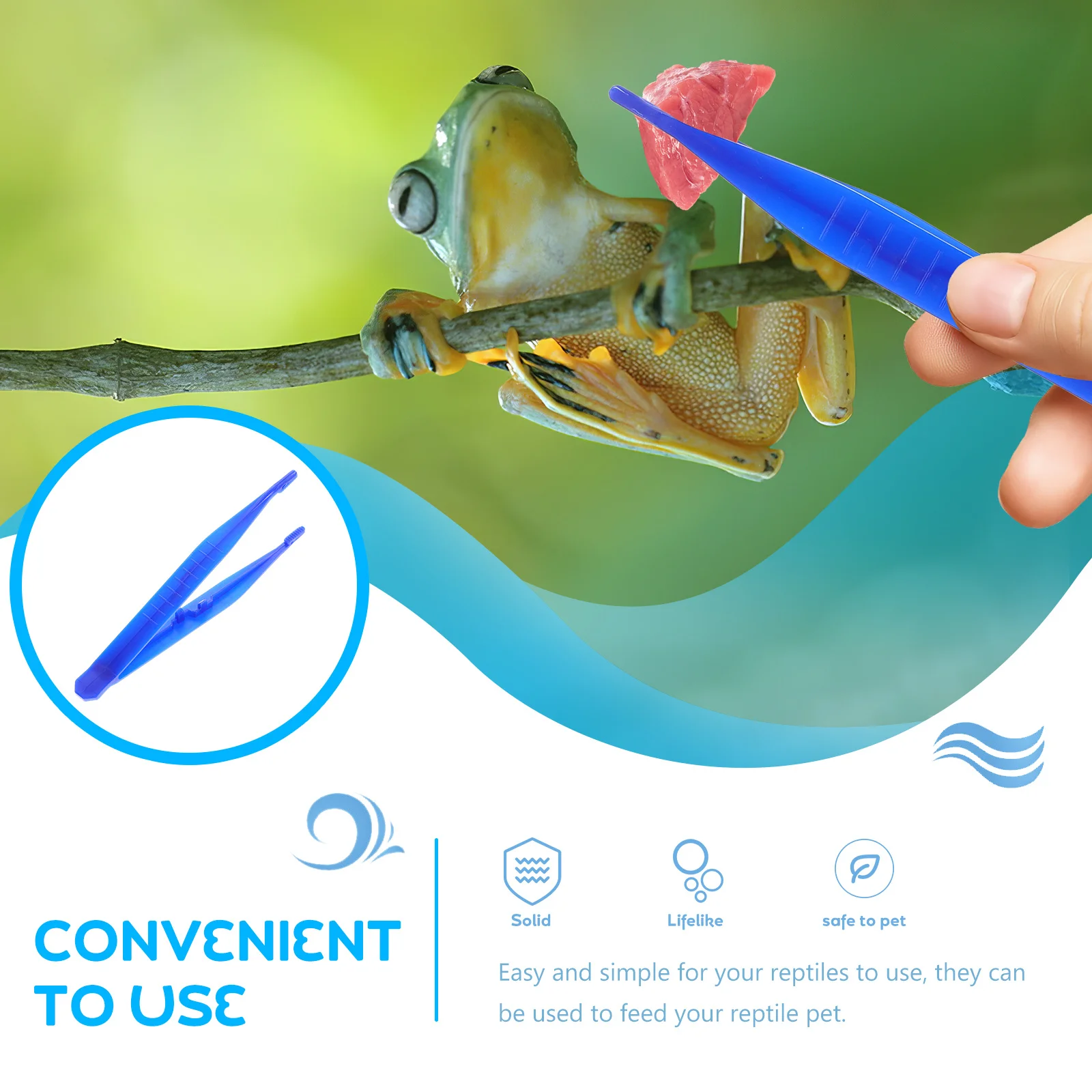 

6pcs Plastic Clips Lizard Scorpion Spider Pet Feeding Food Clip Tool Reptiles Practical Reptiles Supplies Feeding Clip