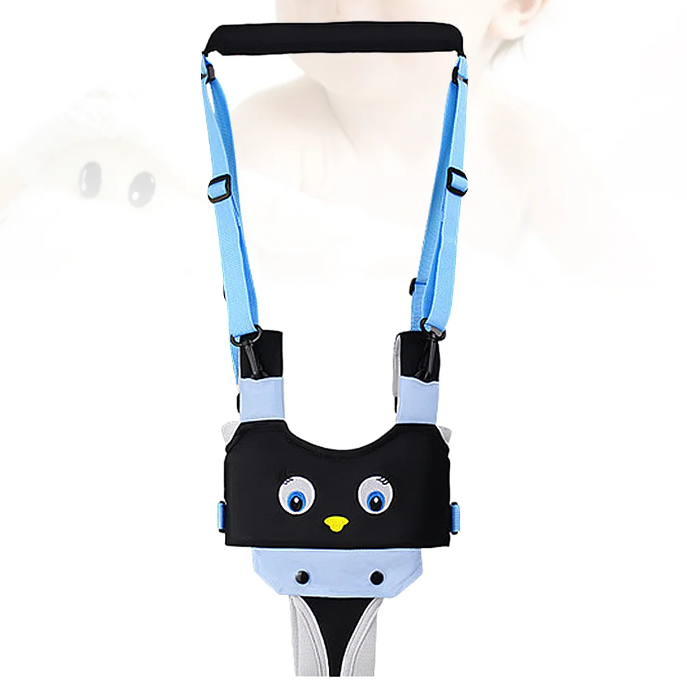 حزام تعلم المشي للأطفال قابل للتنفس أزرق أسود البطريق قابل للتعديل حزام المشي للأطفال الصغار لدعم قائم بدون استخدام اليدين #2